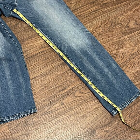 Vintage Y2K Baby Phat Factory Faded and Whiskered Jeans Size 18 - Picture 9 of 14